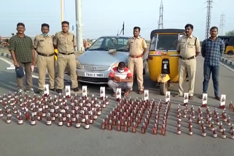 Telangana liquor seized