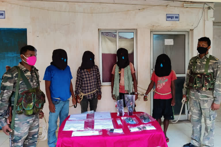 Four PLFI Naxalites arrested in Chaibasa