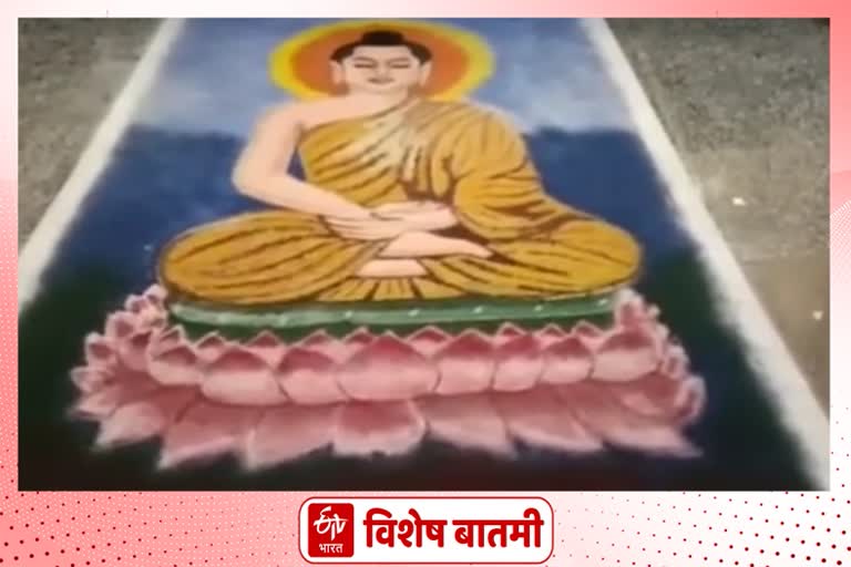 buddha-image-through-rangoli-