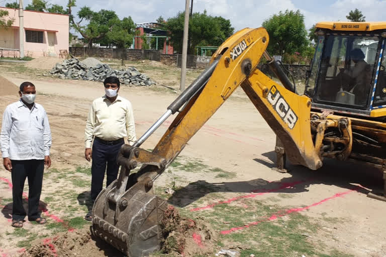 Foundation stone for oxygen plant construction in Rajsamand was laid