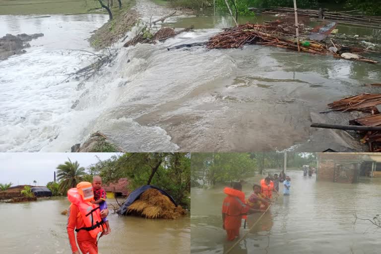 প্লাবিত ডায়মন্ড হারবার-সহ কুলপি