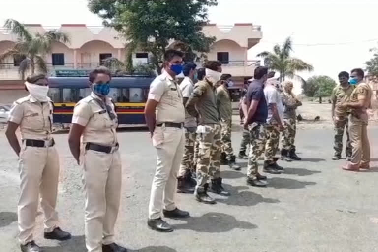 Tight security in the village after the dispute in Washim