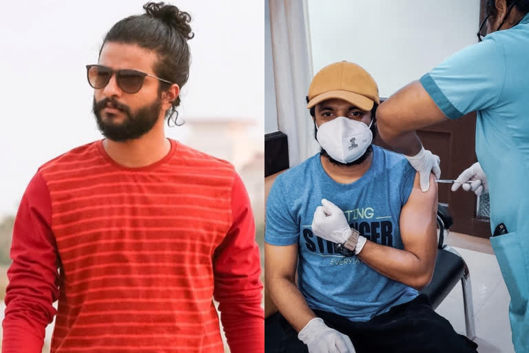 Neeraj Madhav receiving the first dose of covid 19 vaccine  കൊവിഡ് വാക്‌സിന്‍റെ ആദ്യ ഡോസ് സ്വീകരിച്ച് നീരജ് മാധവ്  വാക്‌സിന്‍റെ ആദ്യ ഡോസ് സ്വീകരിച്ച് നീരജ് മാധവ്  കൊവിഡ് വാക്‌സിന്‍  വാക്‌സിന്‍ സ്വീകരണം സിനിമാ താരങ്ങള്‍  covid 19 vaccine film stars news  covid 19 vaccine related news  Neeraj Madhav receiving the first dose  Neeraj Madhav news  Neeraj Madhav films