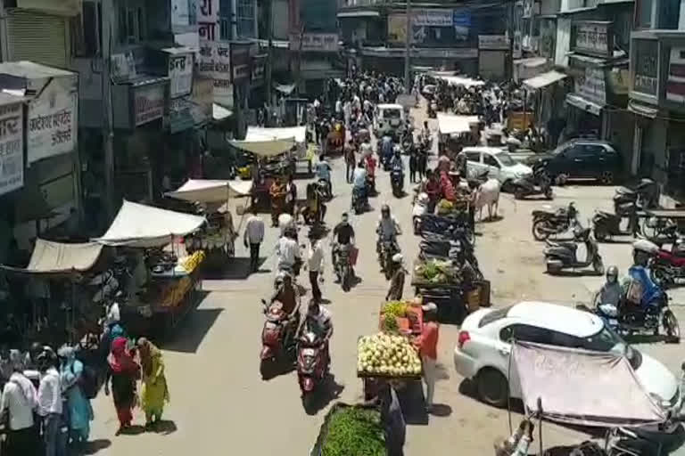 rewari markets huge crowd seen