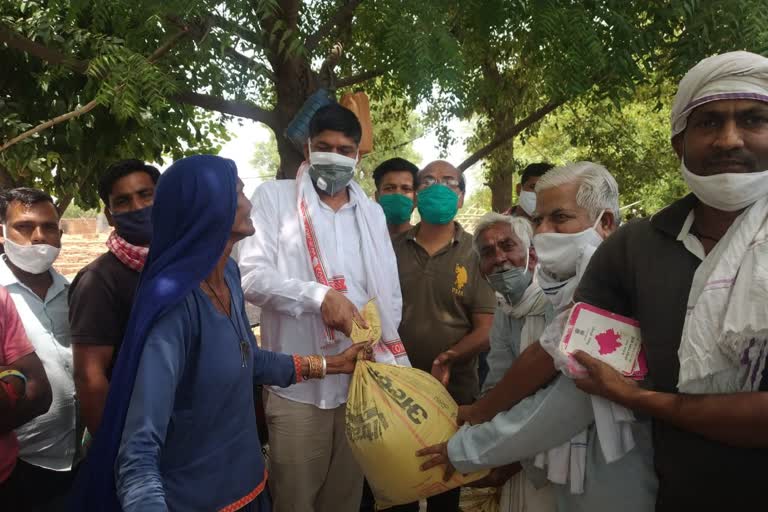 Dholpur MLA Rohit Bohra Ration Kit