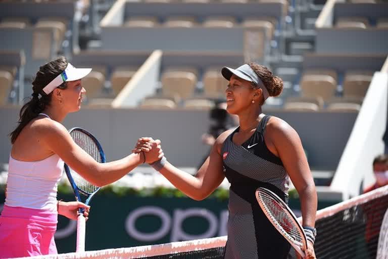 Naomi Osaka  French Open  നവോമി ഒസാക്കയ്ക്ക് വിജയത്തുടക്കം  ഫ്രഞ്ച് ഓപ്പണ്‍  നവോമി ഒസാക്ക  അന ബോഗ്ഡന്‍