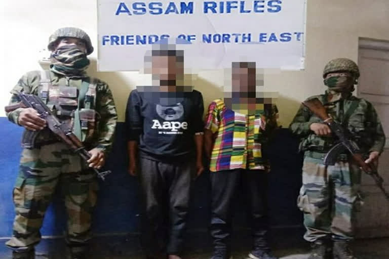 Assam Rifles arrests 2 HMAR Cadres from Manipur's Churachandpur