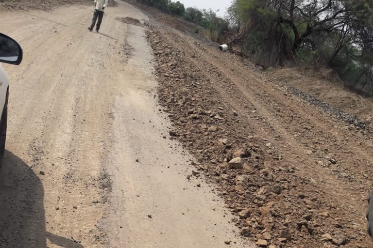 villagers have alleged Rs 86 crore has sanctioned for 36 km road and work has been of poor quality