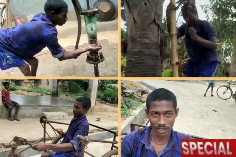 sagarm-hansda-of-durgapur-is-physical-challenged-but-not-disabled-on-his-job