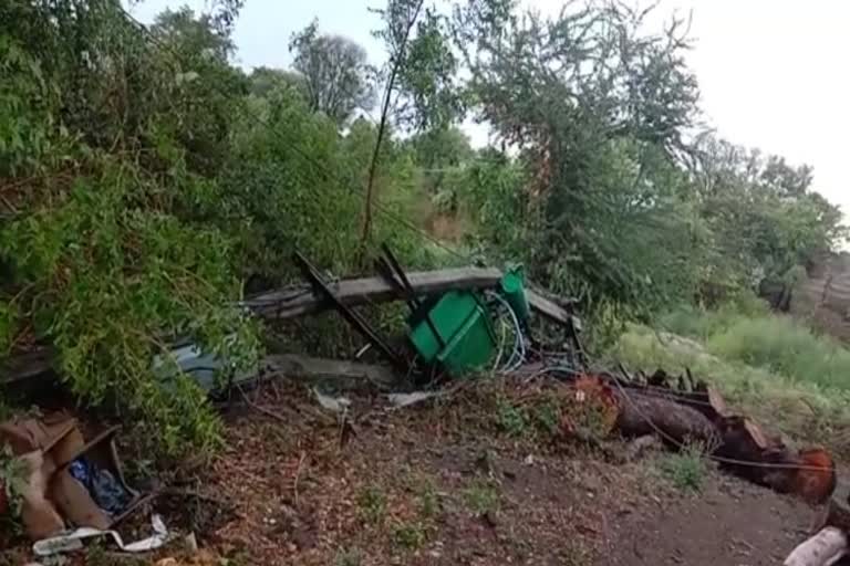 Storm mixed rain in Bidar district