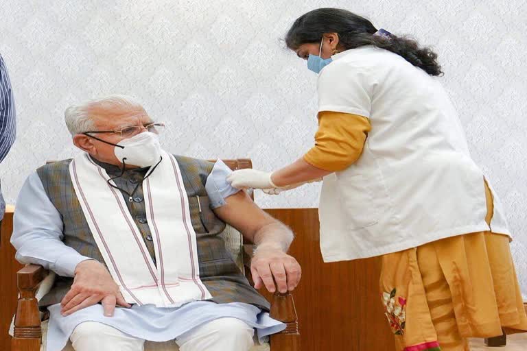 Manohar Lal Khattar vaccine second dose