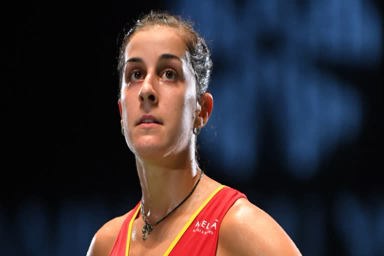 Carolina Marin  ടോക്കിയോ ഒളിമ്പിക്സ്  കരോലിന മാരിന്‍ പുറത്ത്  കാൽ മുട്ടിന് പരിക്ക്  റിയോ ഒളിമ്പിക്സ്  Tokyo Olympics  Olympics