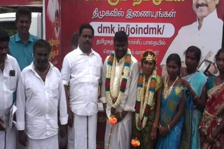 newly coupled vows to given power to dmk leader stalin 