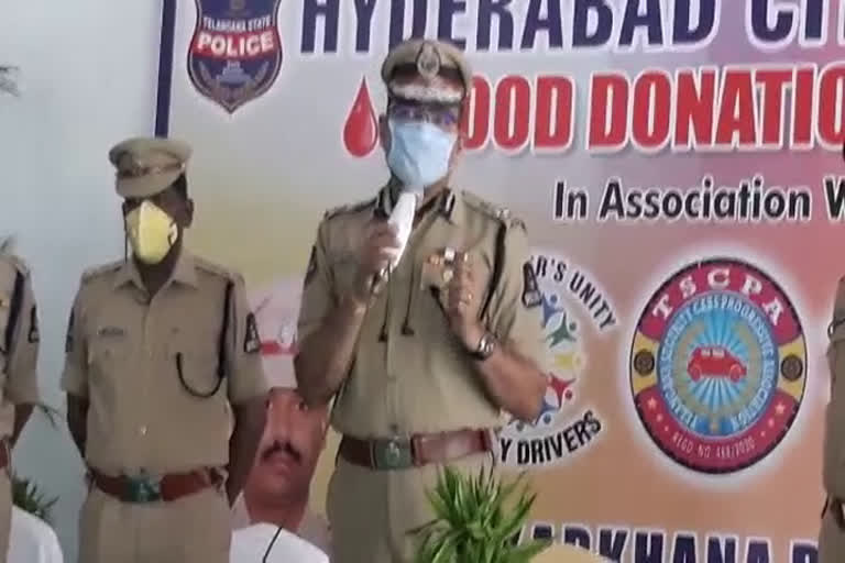 cp anjanikumar inaugurated blood camp in hyderabad