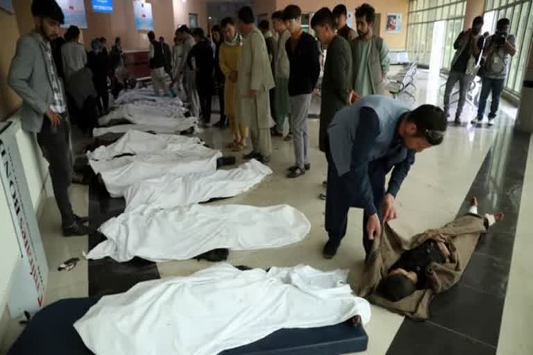 കാബൂള്‍ സ്കൂള്‍ സ്പോടനം: മരണം 60 കവിഞ്ഞു Kabul school blasts death toll rises to over 60 കാബൂള്‍ സ്കൂള്‍ സ്പോടനം മരണം 60 കവിഞ്ഞു താലിബാന്‍ Taliban