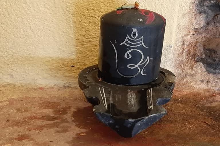 Shivling found during field plowing in Nawada