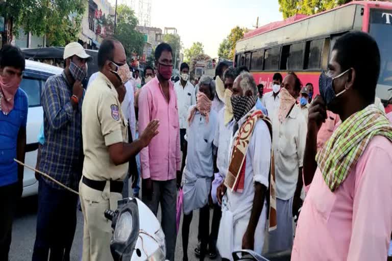 farmers protest  in pebberu