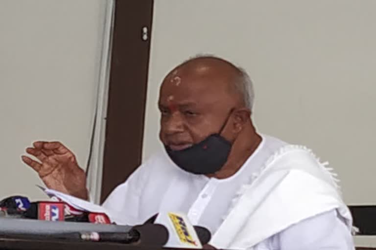 Former prime minister H.D.Devegowda