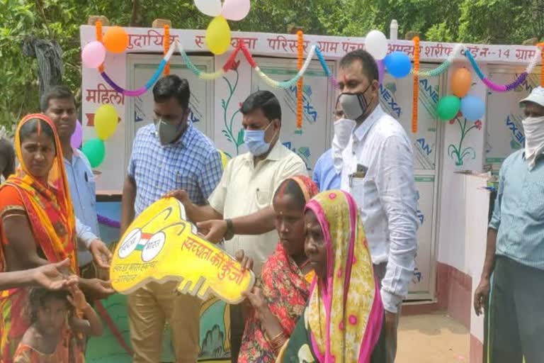 Opening of animal shed