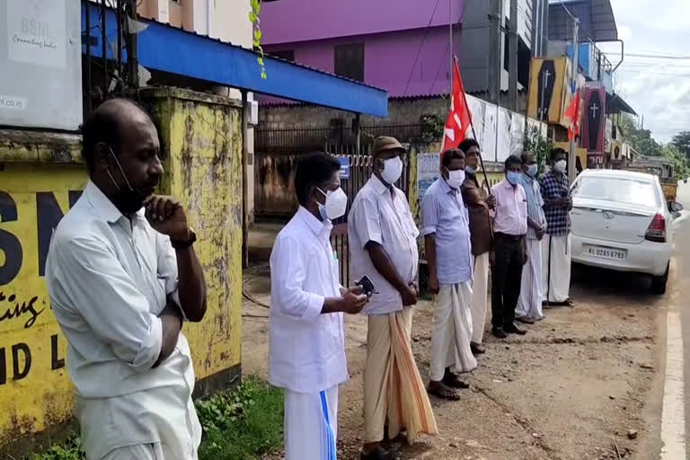 LDF protest in Kollam  Lakshadweep issue  Solidarity for Lakshadweep  സിപിഎം കൊല്ലം  സിപിഐ കൊല്ലം  ലക്ഷദ്വീപ് ജനതയ്‌ക്ക് ഐക്യദാർഢ്യം  കൊല്ലത്ത് എൽഡിഎഫ് പ്രതിഷേധം  ലക്ഷദ്വീപ് അഡ്‌മിനിസ്ട്രേറ്റർ  പ്രഫുൽ പട്ടേൽ  praful patel