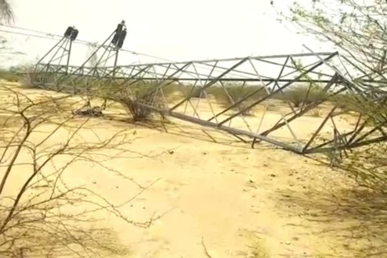 बाड़मेर की खबर, strong storm in barmer