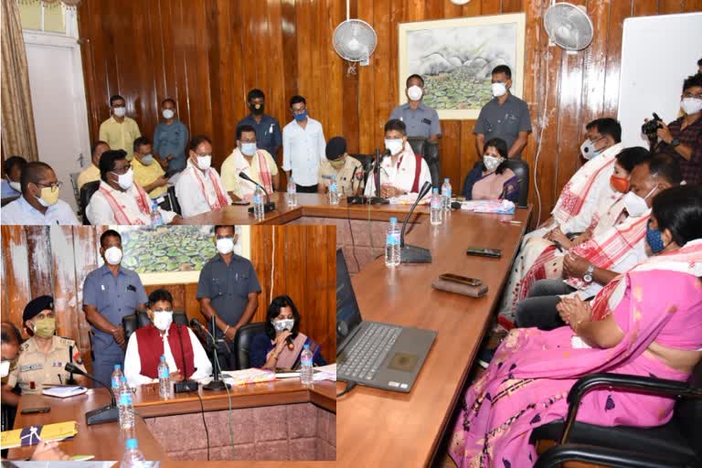 Minister Piyush Hazarika held a meeting with nagaon district administration