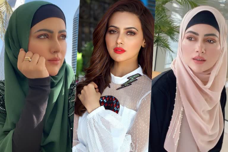 wearing hijab parda sana khan news latest  sana khan hijab parda news  sana khan criticism post hijab news  സനാ ഖാൻ പർദ വാർത്ത  സനാ ഖാൻ ഹിജാബ് വിമർശനം വാർത്ത  മുൻ താരം സന ഖാൻ പുതി വാർത്ത  വിദ്യാഭ്യാസം നേടിയത് പർദ സന ഖാൻ വാർത്ത  education sana khan parda news