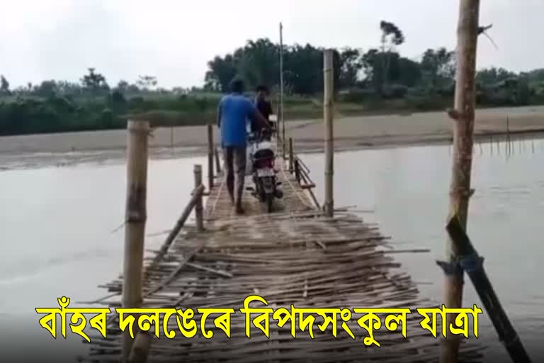 Barpathar Bamboo Damage Bridge