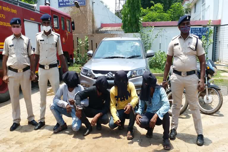 Four accused of robbery arrested in Durg