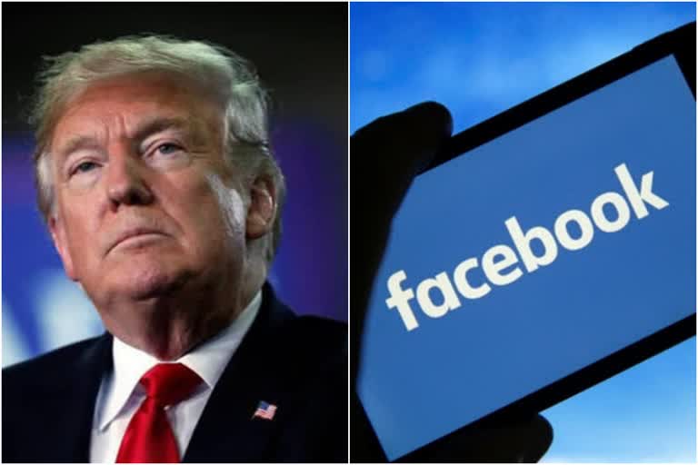 donald trump latest news  donald trump facebook suspension news  donald trump twitter news  donald trump facebook account suspend news  donald trump social media latest news  facebook news  facebook policy news  ഡൊണാള്‍ഡ് ട്രംപ് ഫെയ്‌സ്‌ബുക്ക് വാര്‍ത്ത  ട്രംപ് ഫെയ്‌സ്‌ബുക്ക് വിലക്ക് വാര്‍ത്ത  ട്രംപിനെ വിലക്കി ഫെയ്‌സ്‌ബുക്ക് വാര്‍ത്ത  ട്രംപ് ഫെയ്‌സ്‌ബുക്ക് രണ്ട് വര്‍ഷം വിലക്ക് വാര്‍ത്ത  ക്യാപിറ്റോള്‍ ഹില്‍സ് കലാപം ട്രംപ് പുതിയ വാര്‍ത്ത  ഡൊണാള്‍ഡ് ട്രംപ് പുതിയ വാര്‍ത്ത  ഫെയ്‌സ്‌ബുക്ക് പുതിയ വാര്‍ത്ത  ട്രംപ് ഫെയ്‌സ്‌ബുക്ക് അക്കൗണ്ട് വിലക്ക് വാര്‍ത്ത