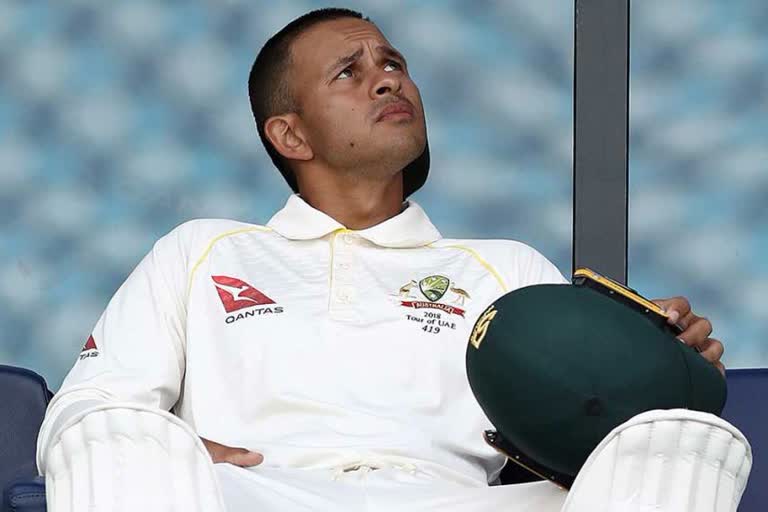 Chennai: Australian cricketer Usman Khawaja during a practice session ahead of their first four-day game against India `A`, at MC Stadium in Chennai