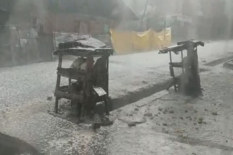 rain and hailstorm