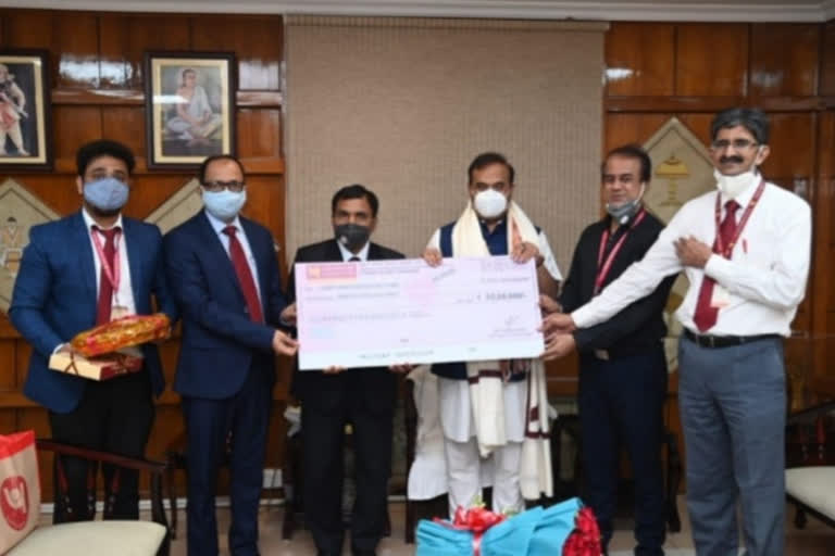 punjab national bank aids financial support to cm relief  fund