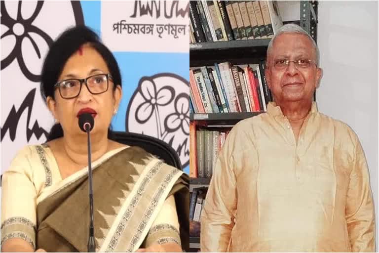 twitter war between bjp leader tathagata roy and bengal minister chandrima bhattacharya