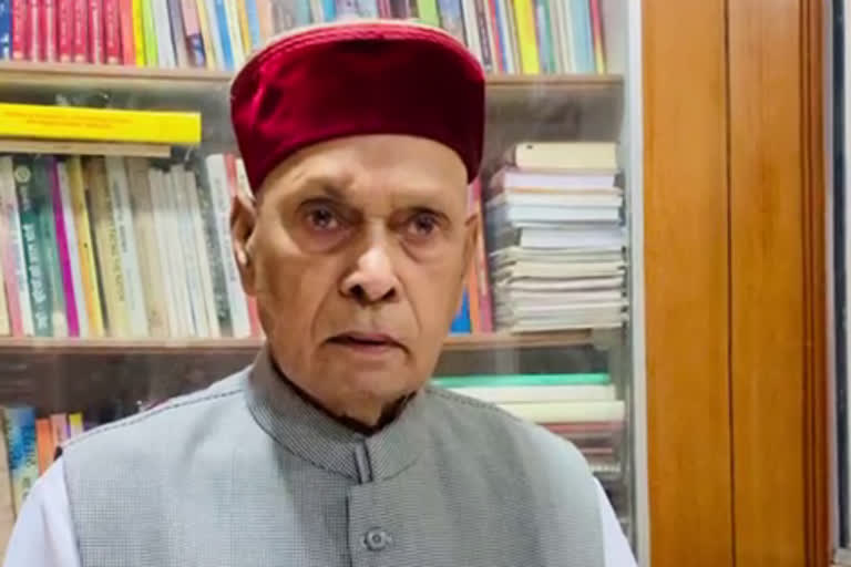 Former Chief Minister Prof Prem Kumar Dhumal, पूर्व मुख्यमंत्री प्रोफेसर प्रेम कुमार धूमल