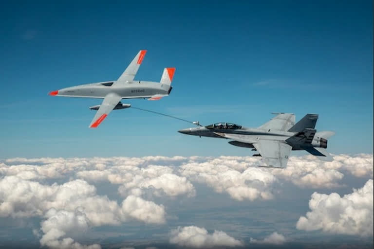 US Navy refuels aircraft using unmanned drone