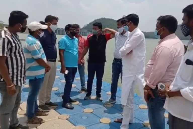 bjp mp sanjay seth visited chandil dam in seraikela