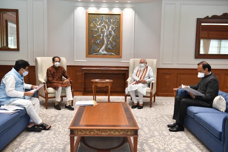 cm thackeray meeting with pm narendra modi started in delhi