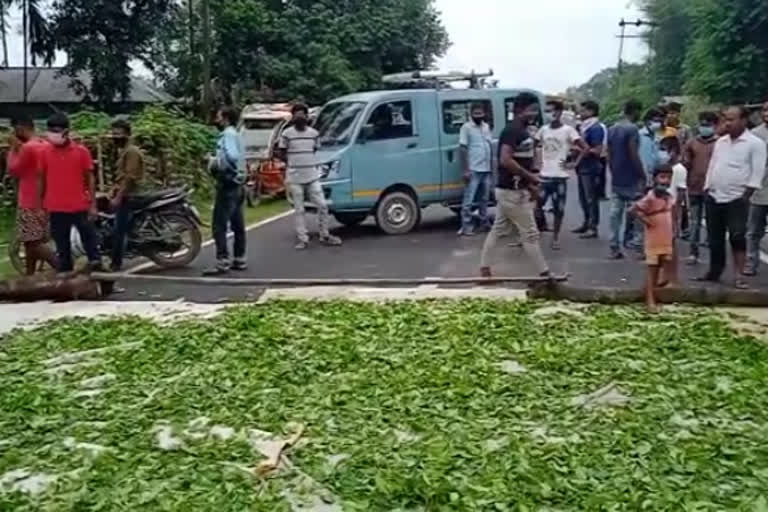 road blocked by tea workers as 4 detained in theft case at coochbihar