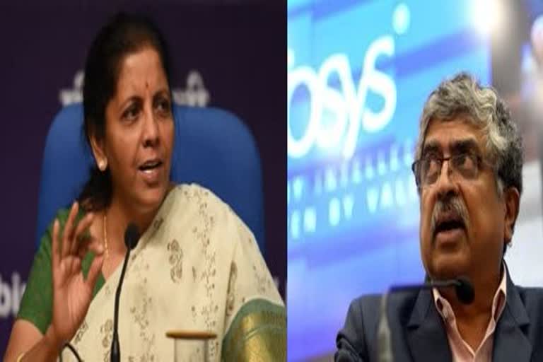 sitharaman, new income tax portal, ITR filing, infosys, nandan nilekani