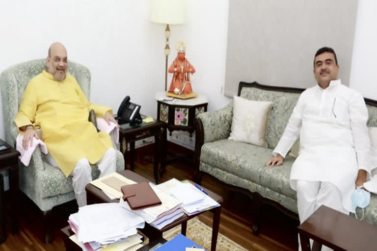 BJP MLA Suvendu Adhikari met Union Home Minister Amit Shah