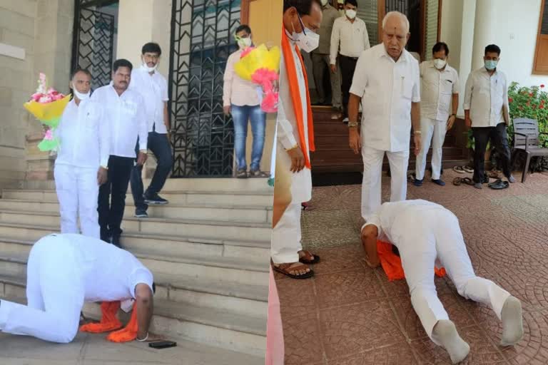 sharanu-salagar-who-received-blessing-of-cm-yeddyurappa