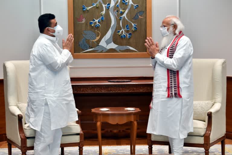 BJP leader Suvendu Adhikari meets PM Modi, says discussed political issues relating to Bengal