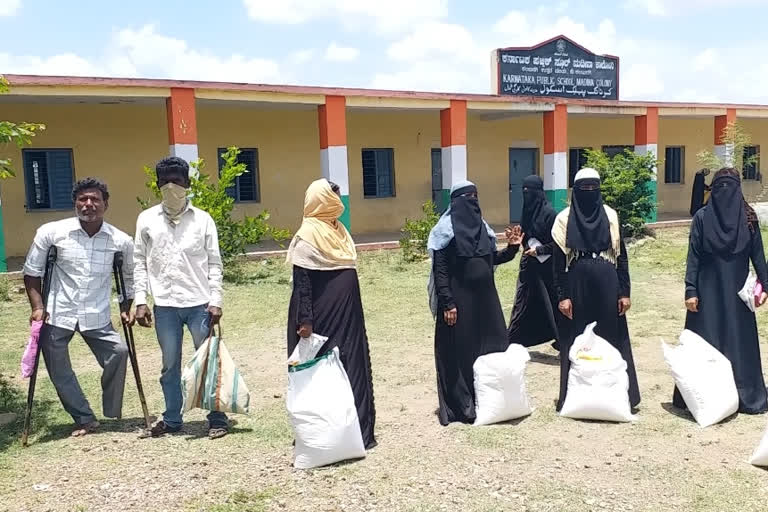 ration kits distributed by azeem prem ji foundation in gulberga