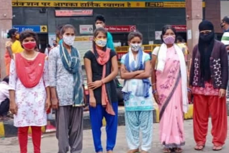 Eight labor girls from Jharkhand were brought back from Tamil Nadu