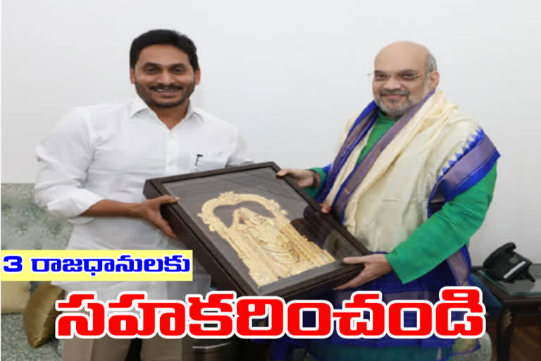 రాజధాని వికేంద్రీకరణ, అభివృద్ధికి సహకరించండి: ఏపీ సీఎం జగన్​