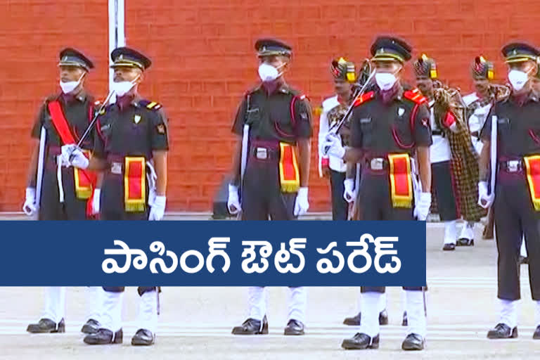 Passing out parade of military engineering college students in bollaram