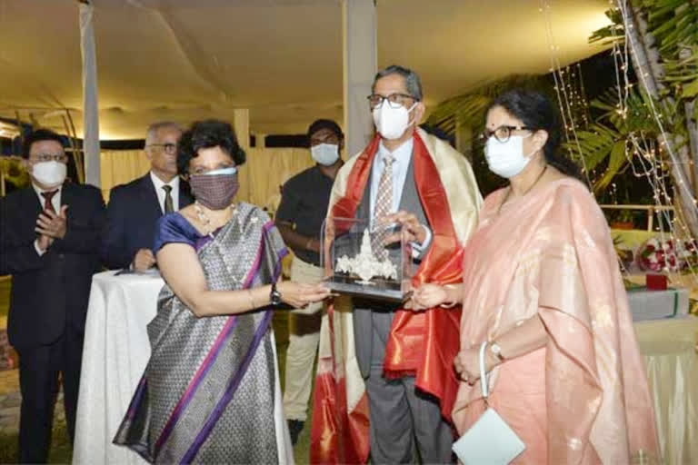 CJI NV Ramana attend the High Court Judges Dinner