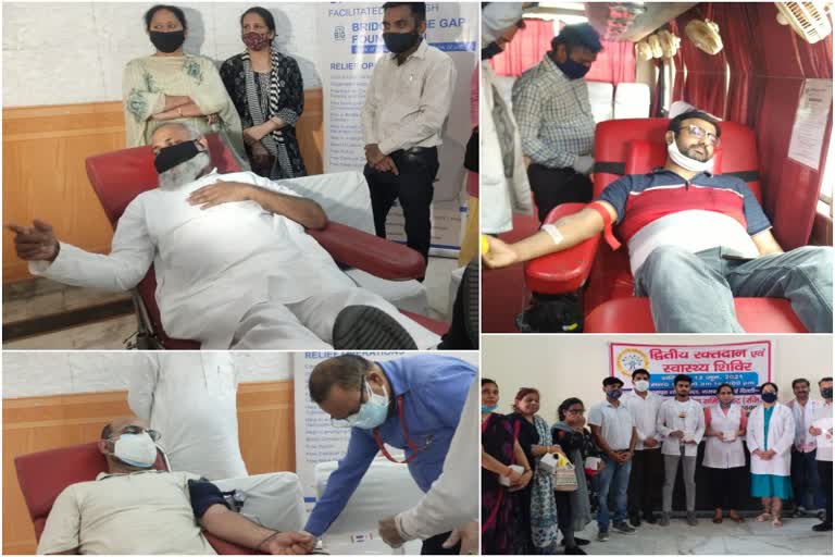 blood donation camp in roshanpura village and malviya nagar before blood donation day