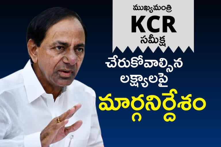 CM KCR REVIEW ON PALLE PRAGATHI AND PATTANA PRAGATHI